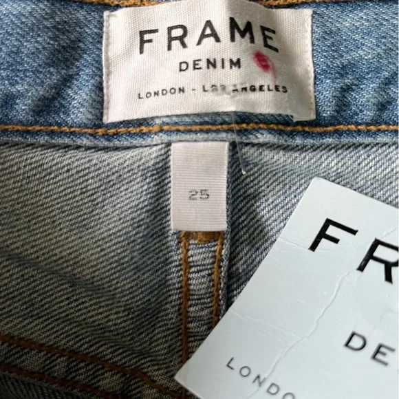 FRAME denim le original skinny in distressed POMDALE size 25 NWT